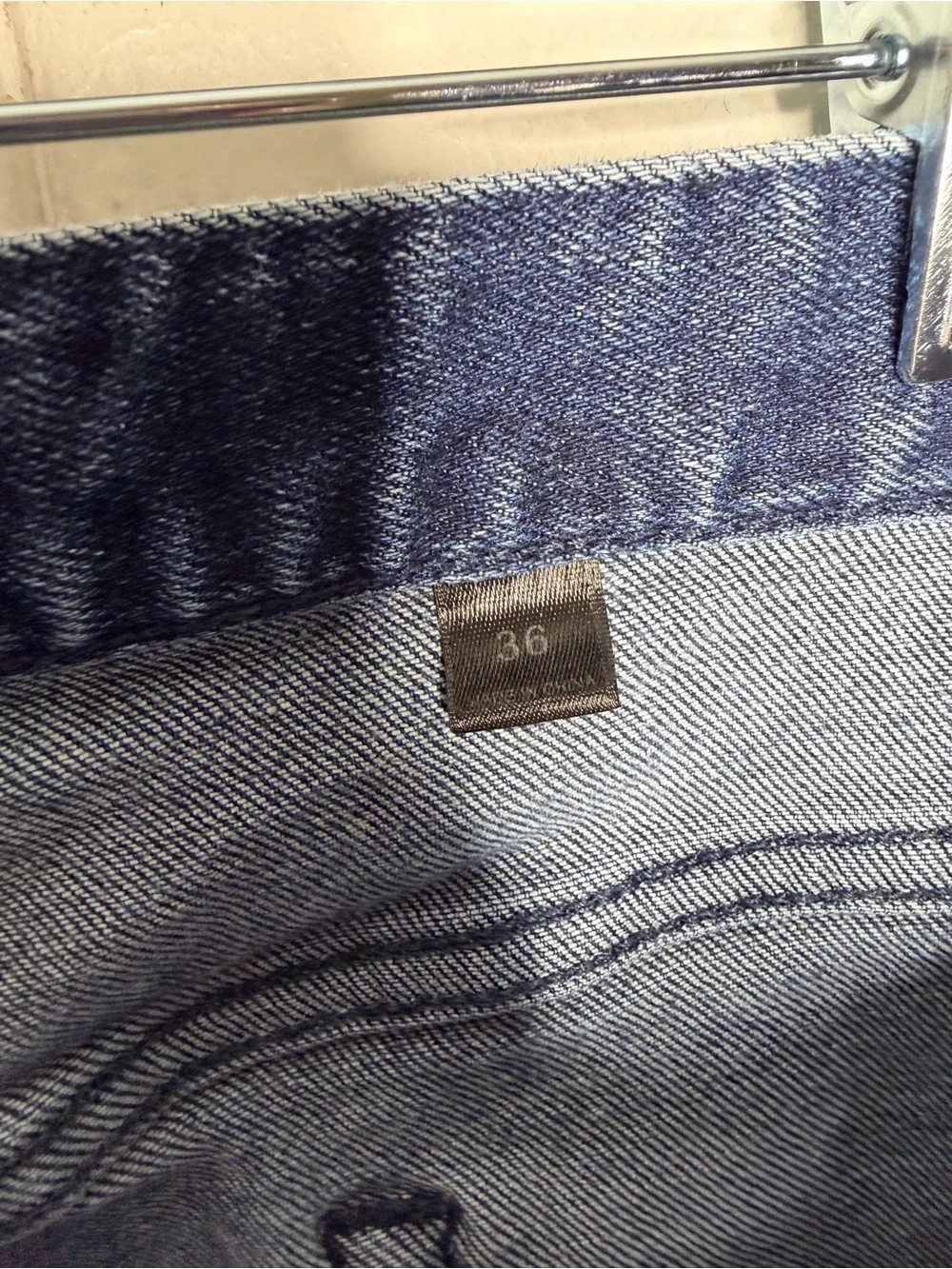 John Varvatos Bowery Slim Straight Mens Denim Jeans Size 36x32 blue